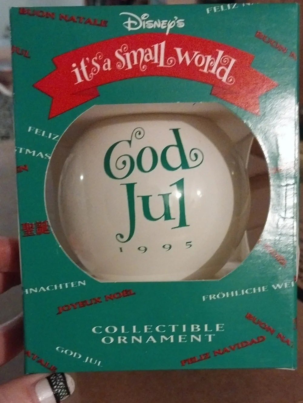 Disney It's a Small World White Collectible Ornament